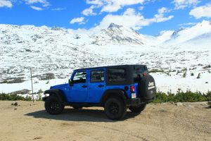 View of a Jeep on the self-guided jeep tour